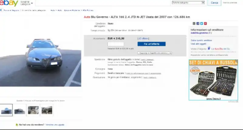 auto blu su ebay 3