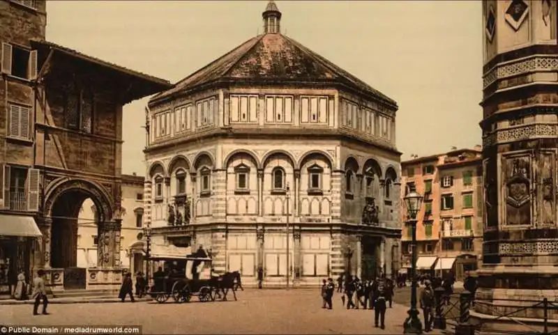  battistero di firenze a fine 800