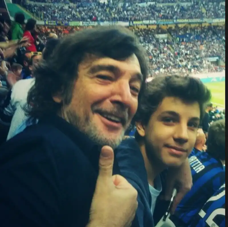 CLAUDIO CECCHETTO E IL FIGLIO LEONARDO