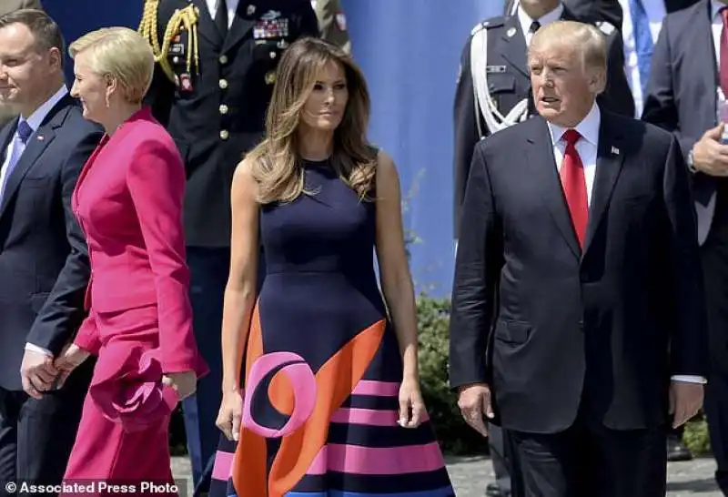 DONALD MELANIA TRUMP IN POLONIA