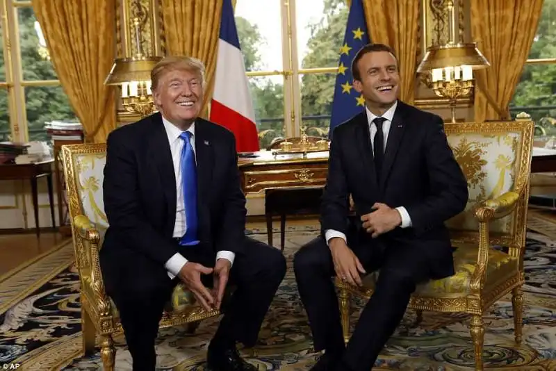 donald trump emmanuel macron