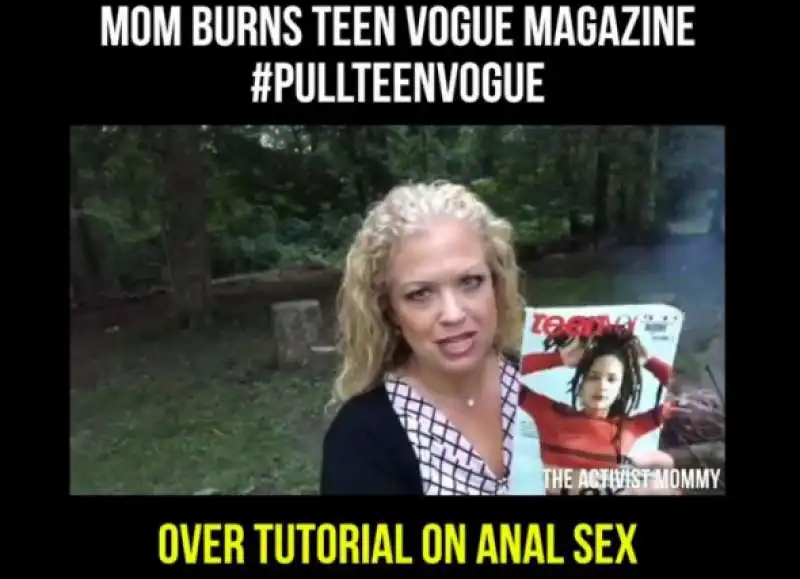 elizabeth johnston brucia una copia di teen vogue