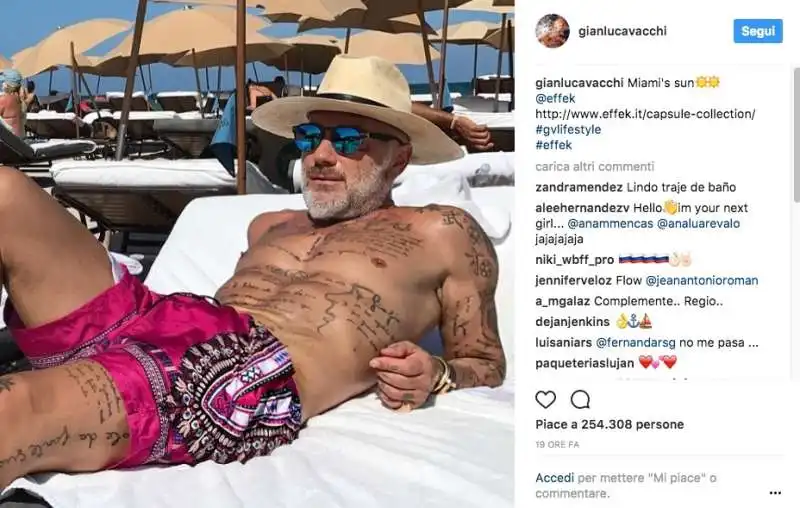 gianluca vacchi fotografato a miami da raffaella zardo