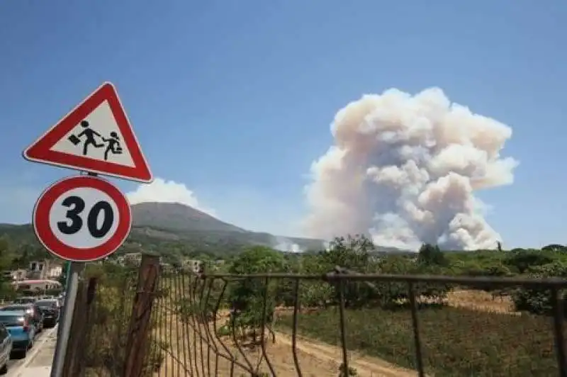 incendi sul vesuvio      