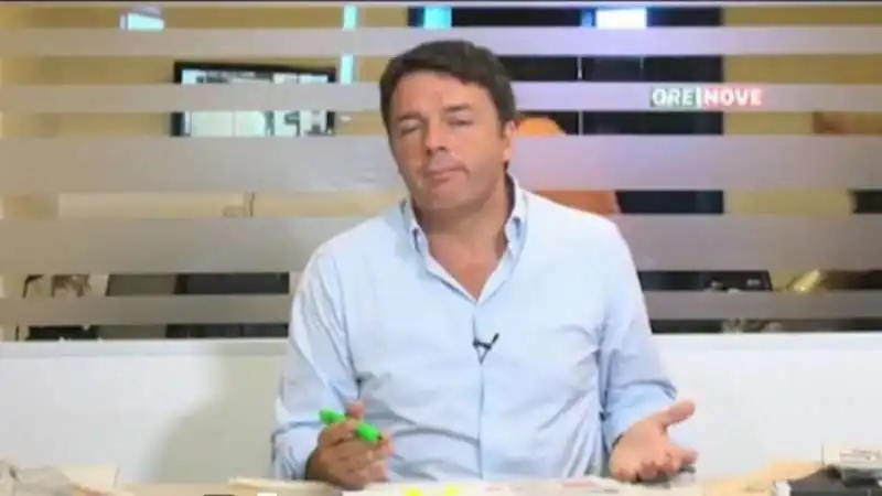 MATTEO RENZI IN DIRETTA SU FACEBOOK