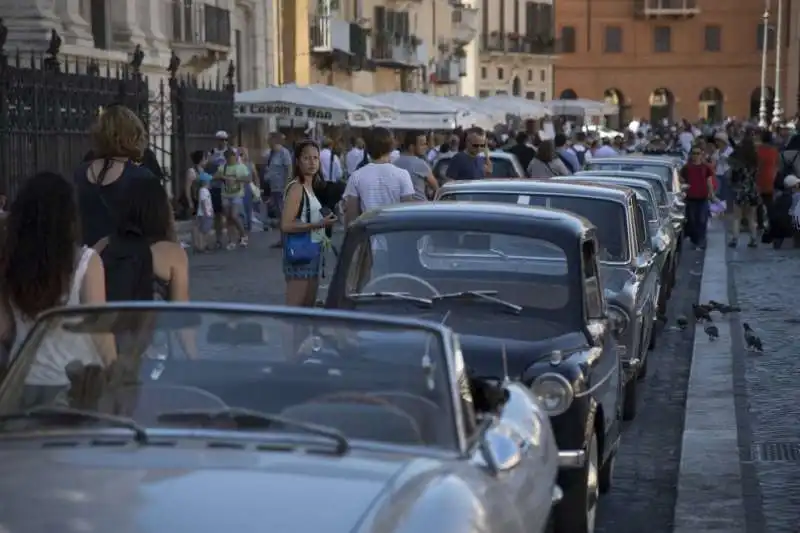 piazza navona il set del film su paul getty