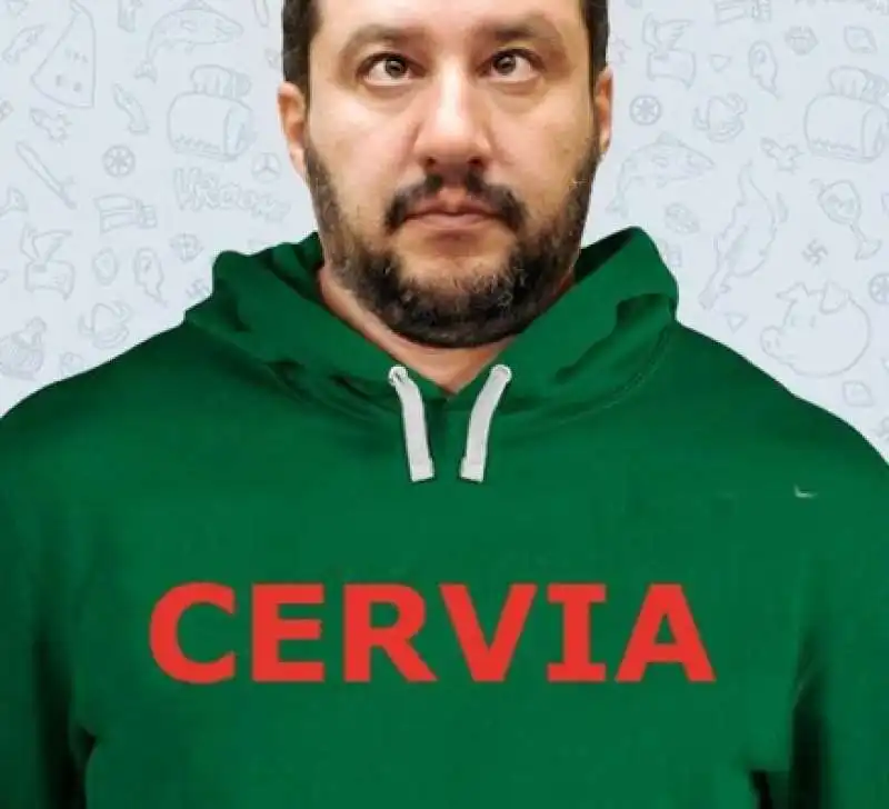 salvini cornuto da isoardi