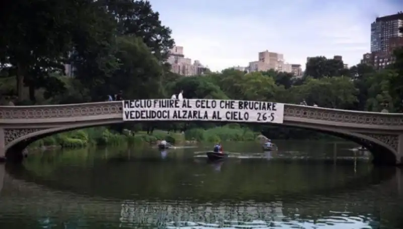 STRISCIONE TIFOSI LAZIO NEW YORK