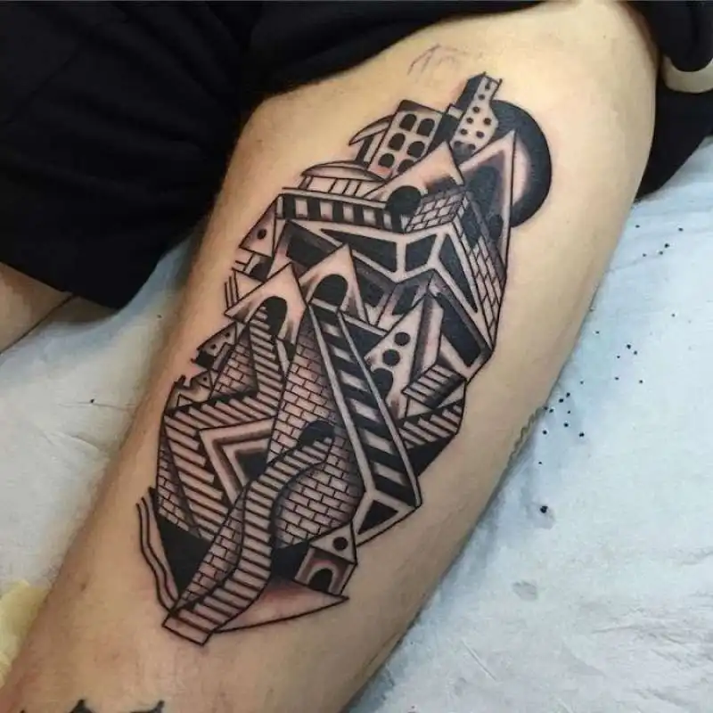 tatuaggio alla escher