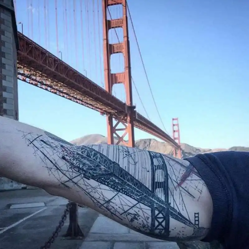 tatuaggio ponte di brooklyn