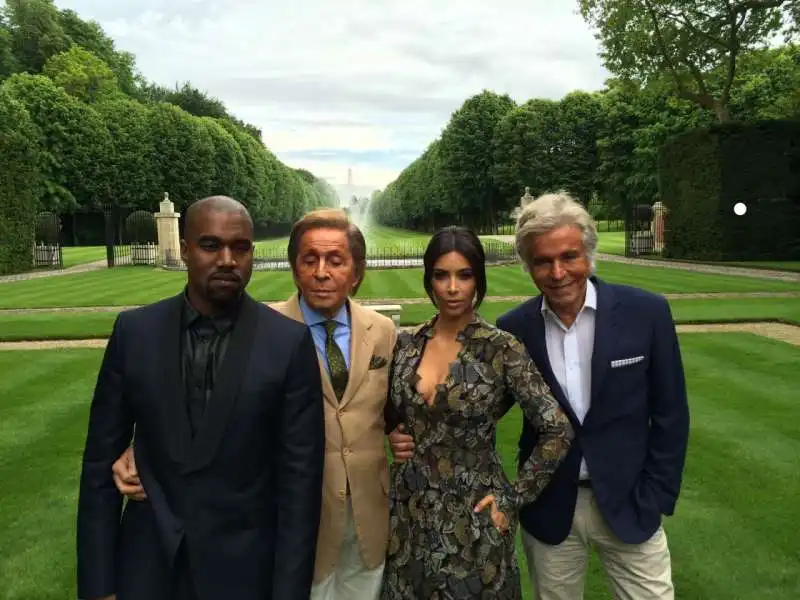 valentino giammetti kim kardashian e kanye west