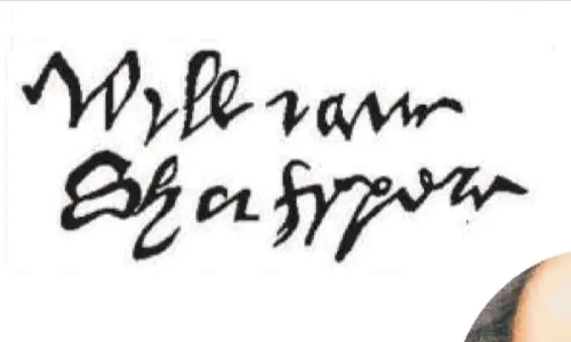 AUTOGRAFO DI WILLIAM SHAKESPEARE