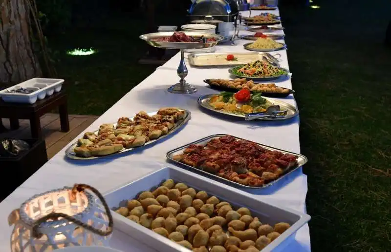 buffet per gli ospiti