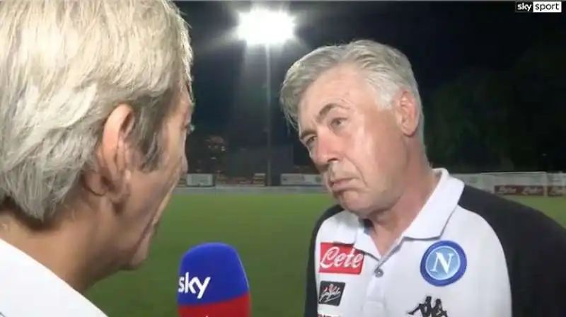 CARLO ANCELOTTI AI MICROFONI DI SKY