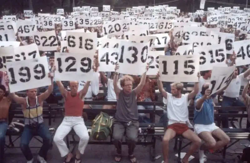 central park, manifestazione per le vittime dell'aids