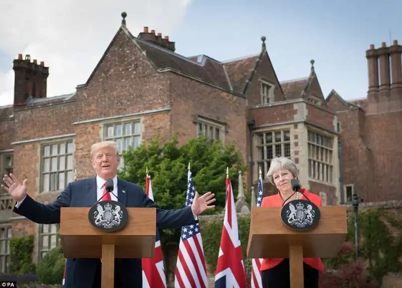 donald trump theresa may