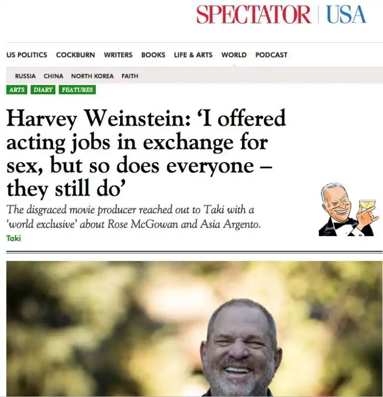 harvey weinstein su the spectator