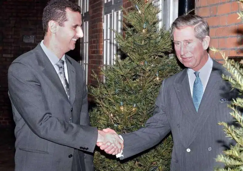 il principe carlo con bashar al assad