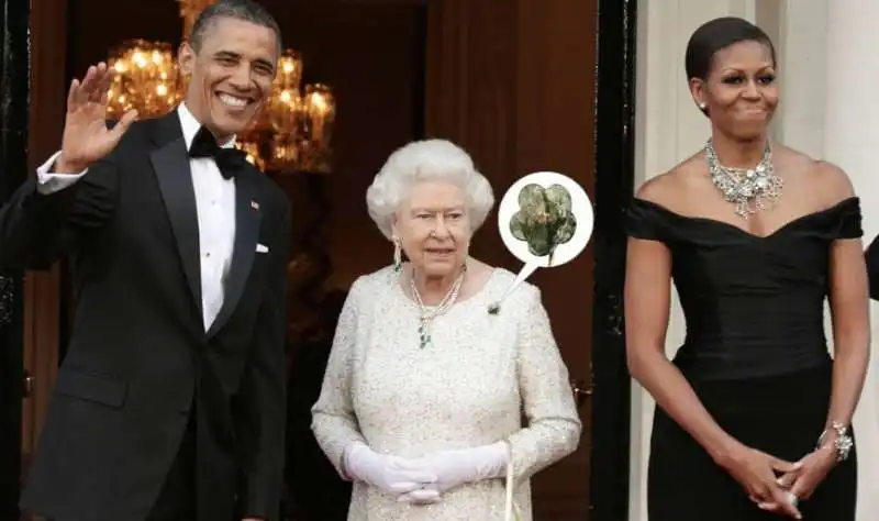 la regina e gli obama