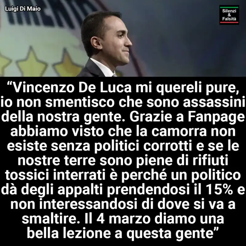 luigi di maio su vincenzo de luca