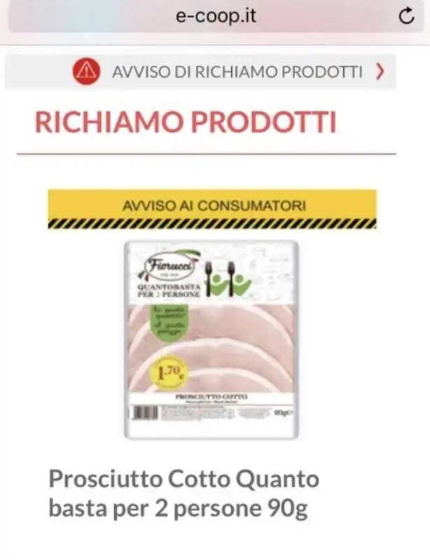 prosciutto cotto fiorucci listeria 2