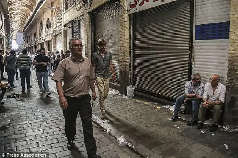 proteste gran bazar teheran iran 7