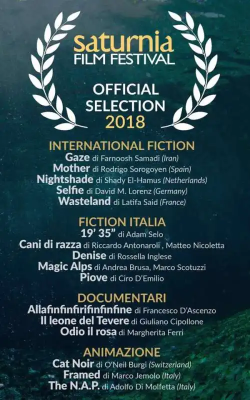 Saturnia Film Festival 2018