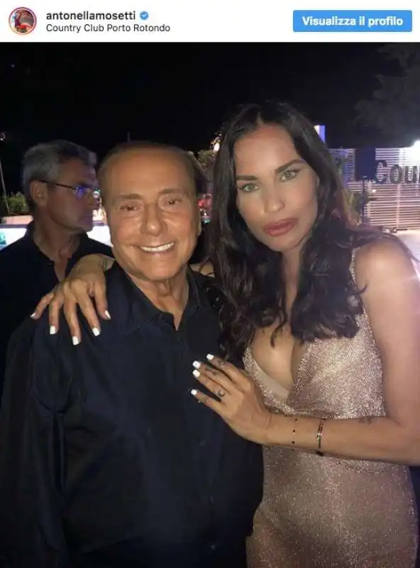 silvio berlusconi e antonella mosetti