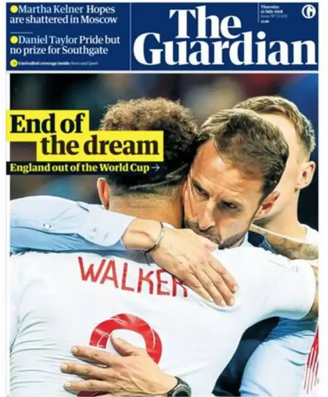 the guardian inghilterra eliminata