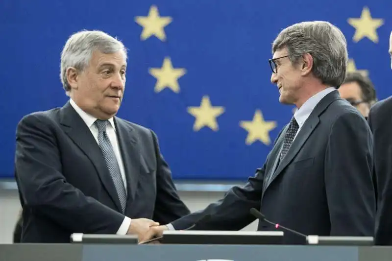 ANTONIO TAJANI DAVID SASSOLI