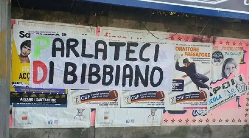 cartello parlateci di bibbiano 1