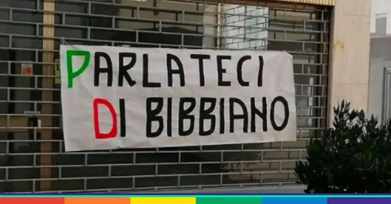 cartello parlateci di bibbiano