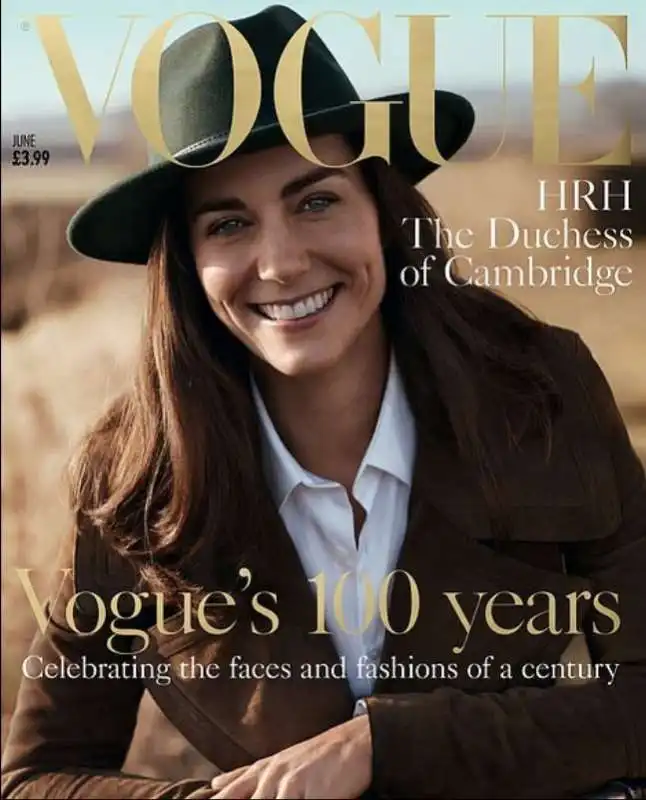 copertina di vogue su kate middleton 