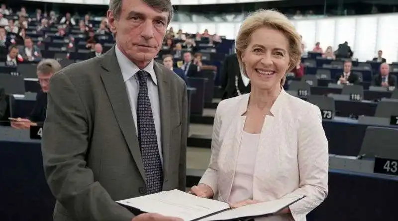 DAVID SASSOLI URSULA VON DER LEYEN