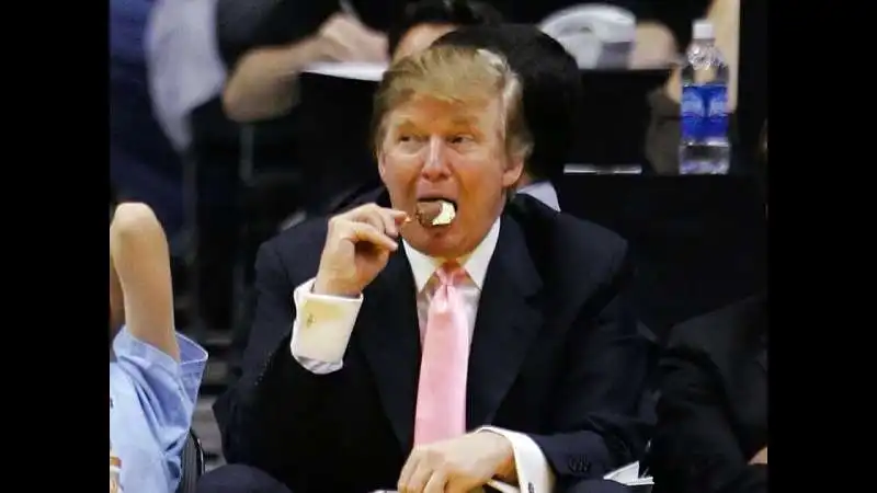 donald trump mangia 6