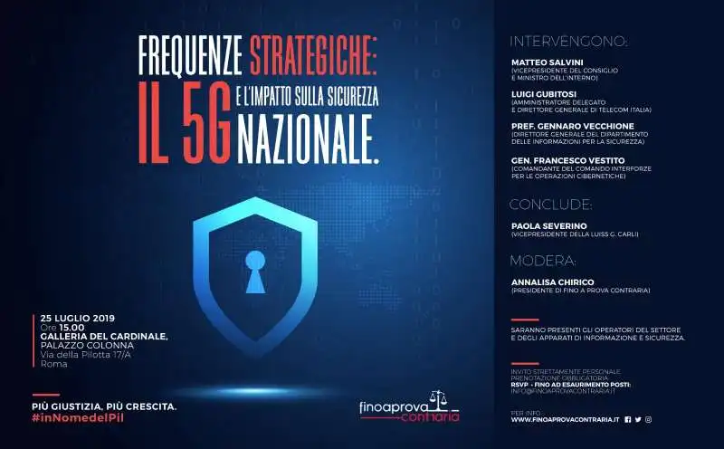 FREQUENZE STRATEGICHE - CONVEGNO SUL 5G 