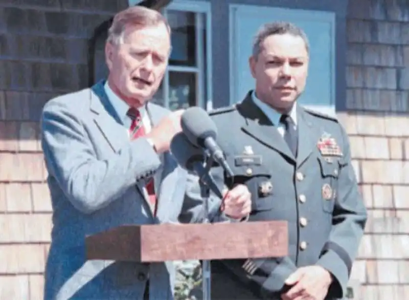 GEORGE BUSH E COLIN POWELL