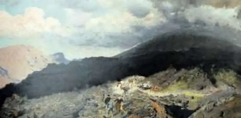 giuseppe de nittis   l'eruzione del vesuvio del 1872