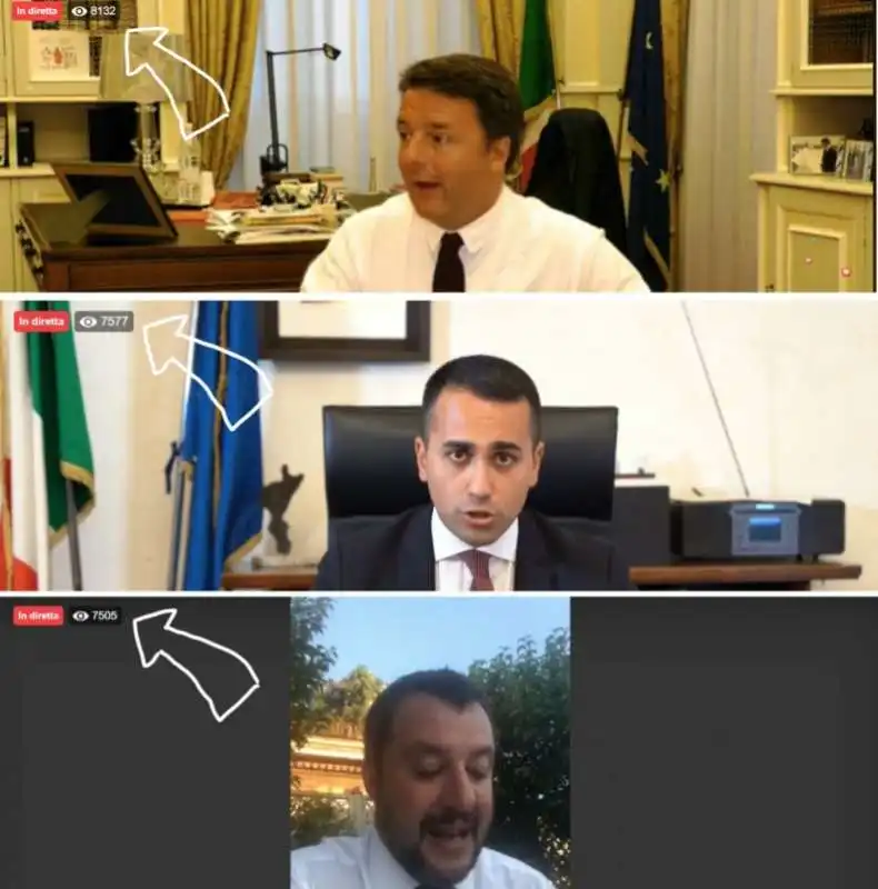 matteo renzi luigi di maio matteo salvini 