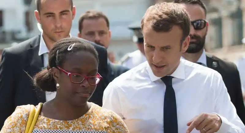 Sibeth Ndiaye e Macron