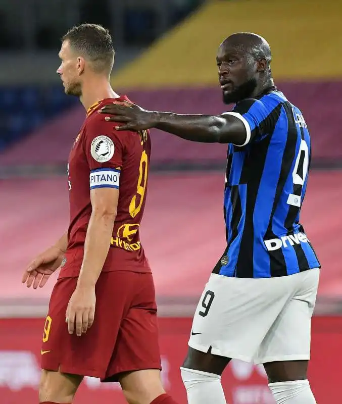 edin dzeko e romelu lukaku  foto mezzelani gmt005