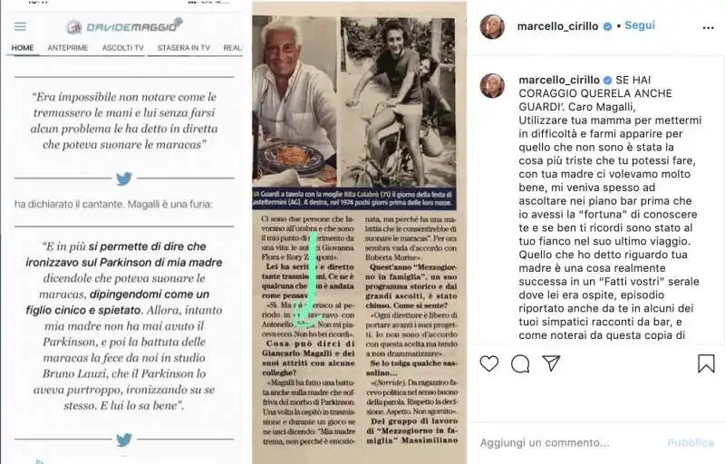 il post di marcello cirillo sulla querela di giancarlo magalli 2