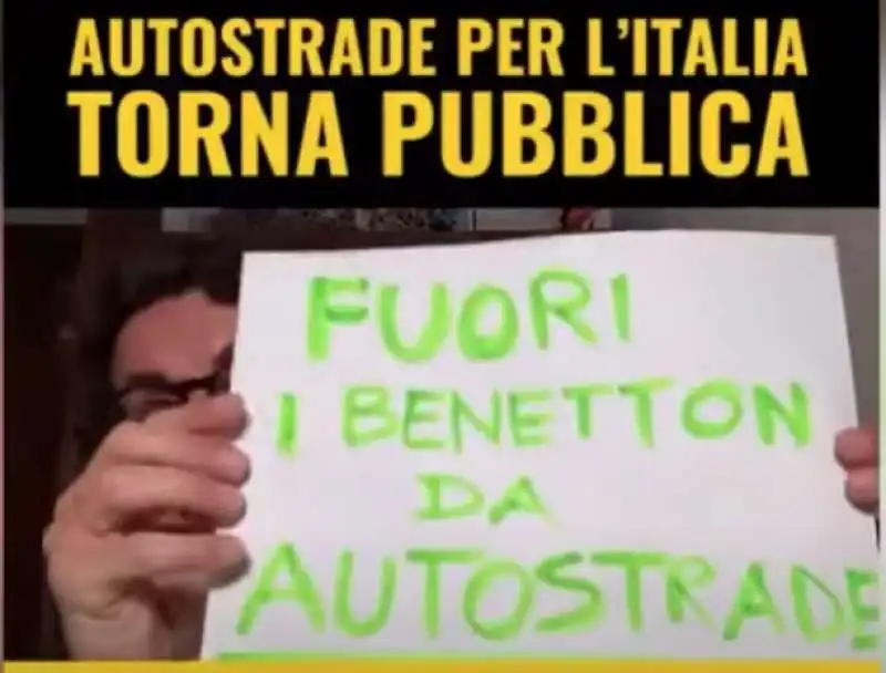 IL VIDEO DI TONINELLI SU BENETTON E AUTOSTRADE