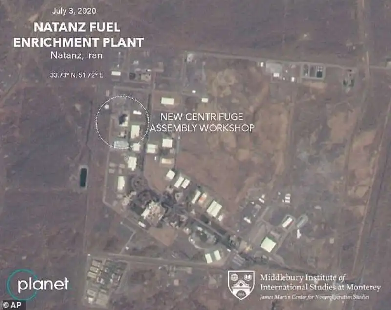 incendio alla centrale nucleare di natanz, in iran 1