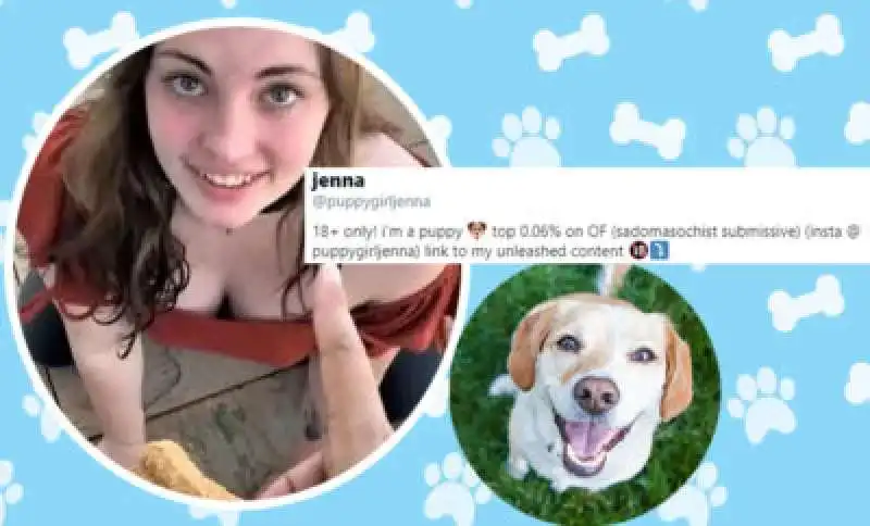 jenna phillips fa finta di essere un cane 