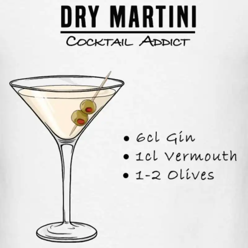 la ricetta del vero dry martini 