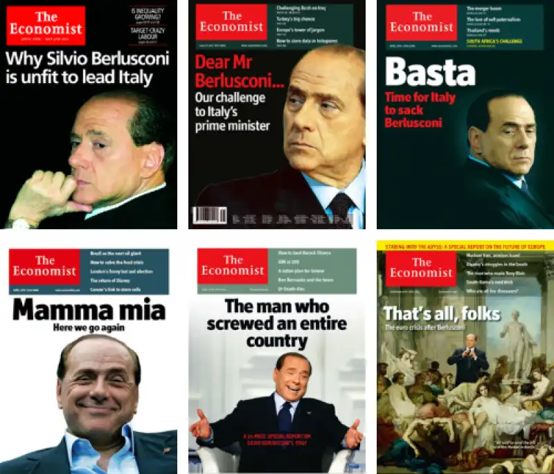 le copertine di the economist contro berlusconi