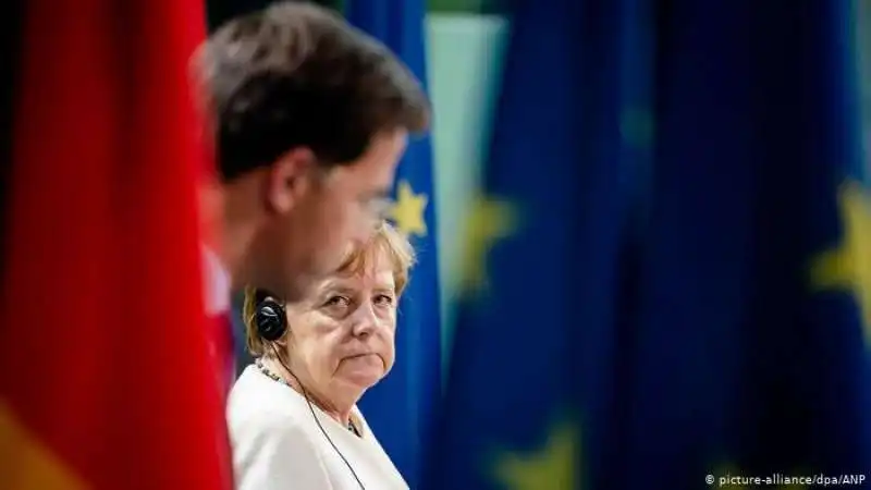 MARK RUTTE ANGELA MERKEL