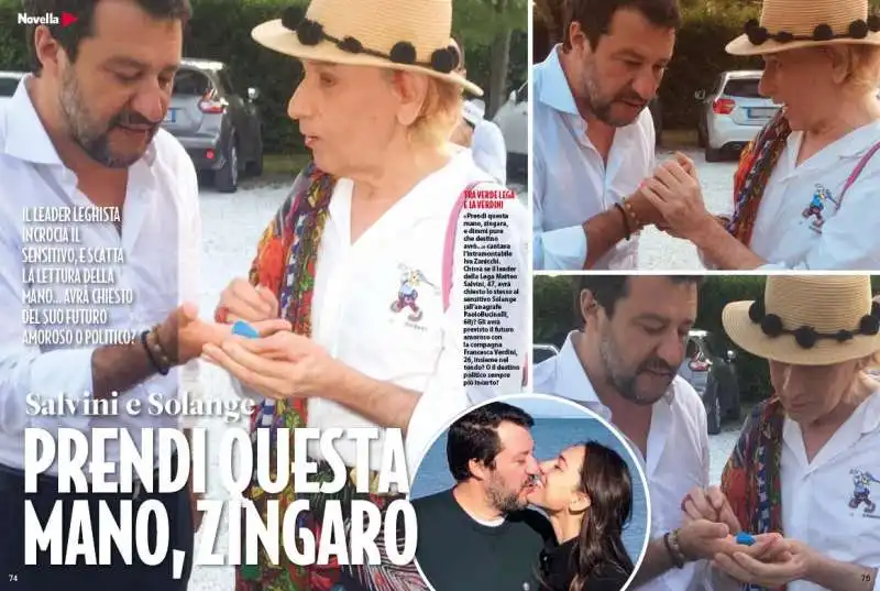 MATTEO SALVINI E SOLANGE     