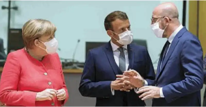 merkel macron michel